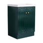 Contemporary Freestanding Bathroom Vanity With Resin Sink & Soft-Close Cabinet Doors