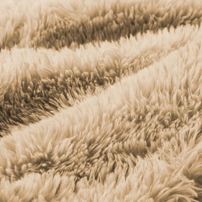Aviana Ottoman Plush Fabric - Light Khaki
