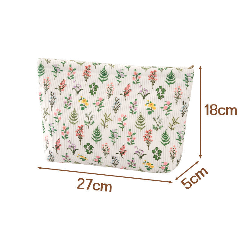 New Corduroy Clutch Cosmetic Bag For Women