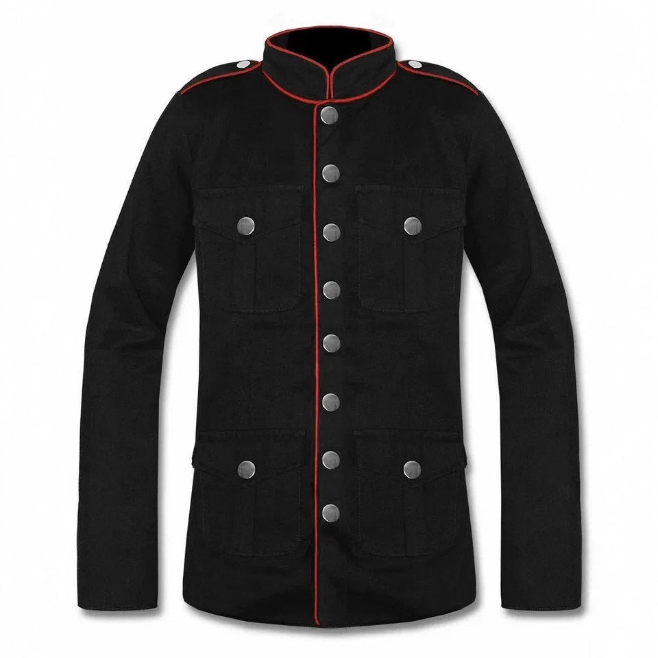 Mens Military Gothic Jacket Coat