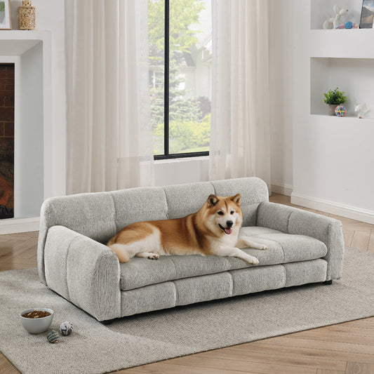 Soft and Comfortable Pet Bed for Big and Oversized Dogs - Beige