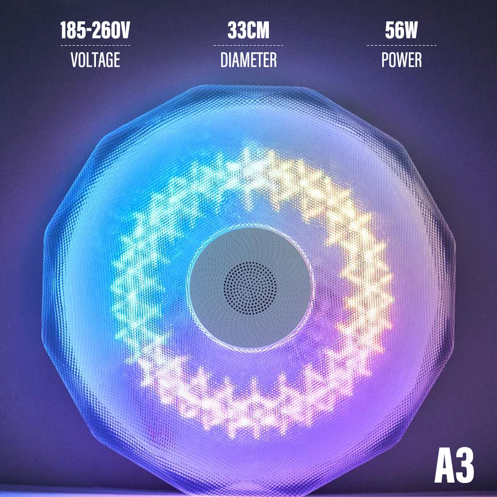 Bluetooth Ceiling Lamp Intelligent RGB Colorful Music
