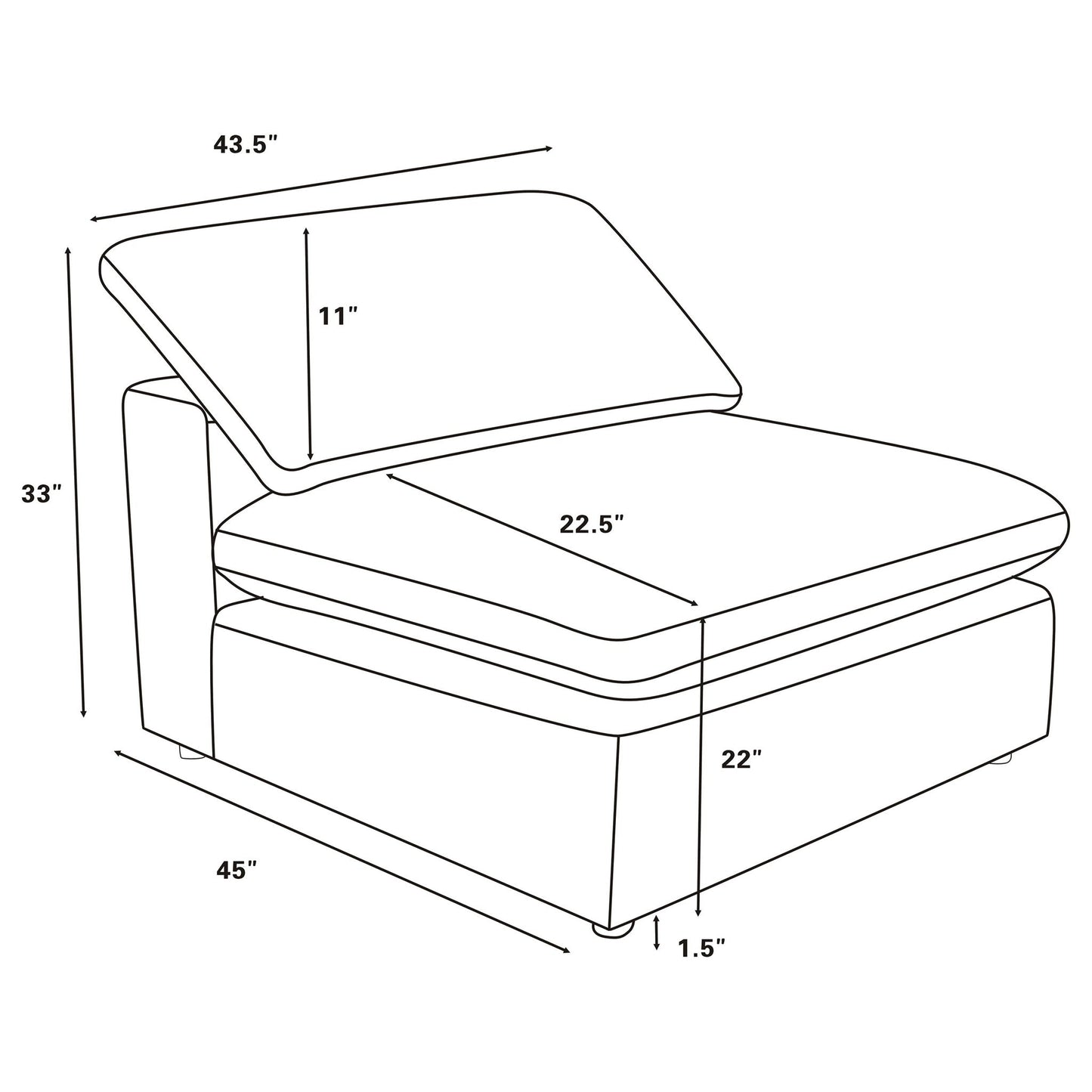 Segoura - Modular Sectional With Ottoman