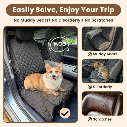 2 Pack Dog Car Seat Cover For Front Seat, Waterproof Car Seat Protector 900D Tear-resistant Front Seat Cover For Dogs, Full Side Flaps, Non-slip, Universal Fit For Cars Trucks SUVs, Easy To Clean