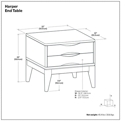 Harper - Handcrafted End Table