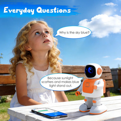 AI Dancing Robot Toy with Bluetooth Music & Voice Assistant