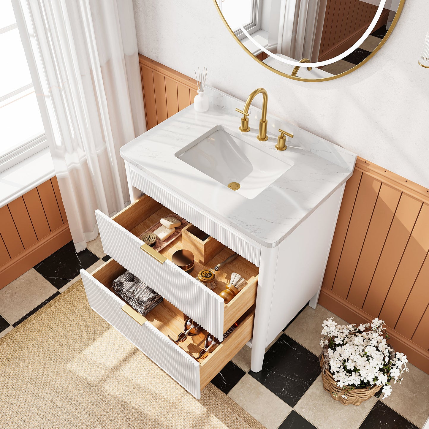 Fully Assembled 30'' Bathroom Vanity