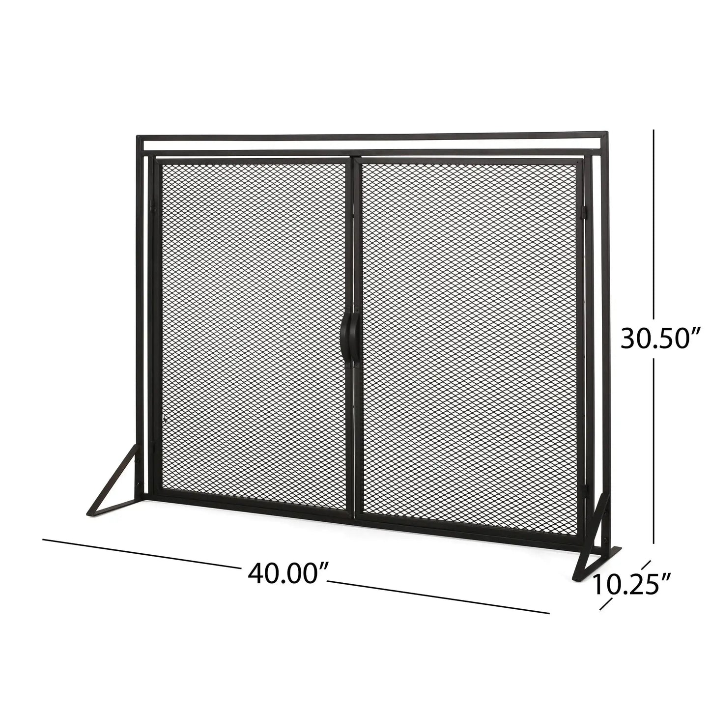 Samantha Iron Fireplace Screen 2 Door Design