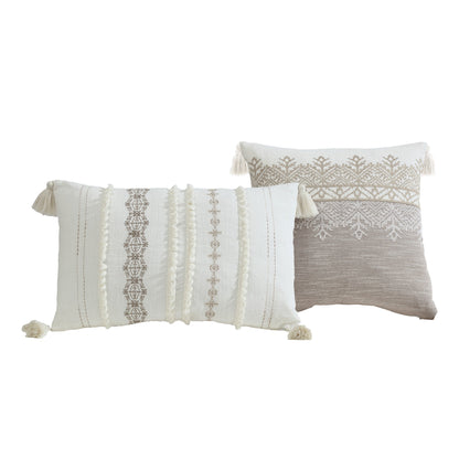Preston 5-Piece Textured Woven Jacquard Comforter Ensemble