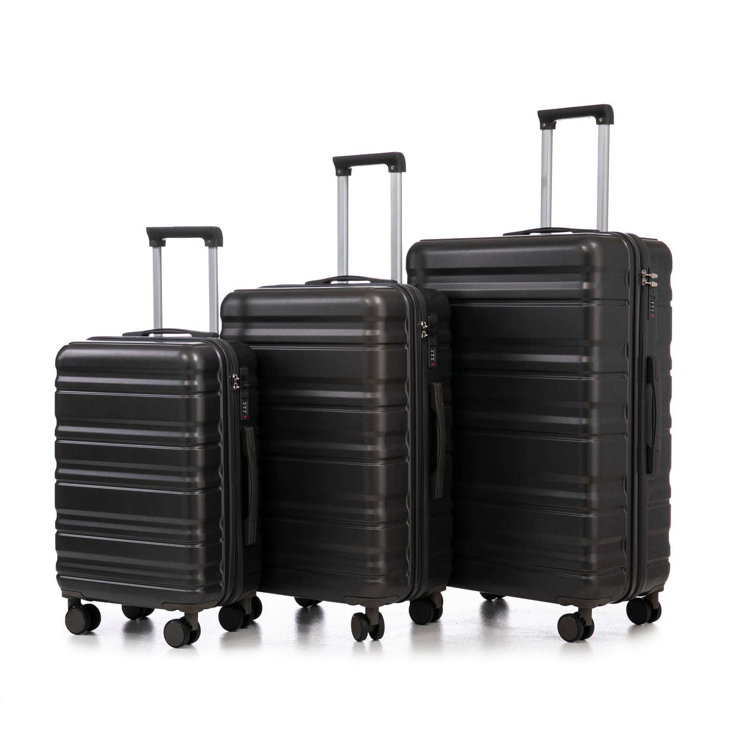 HIFINE TOURIST 20"/24"/28" 3-Piece Luggage Set in Dark Gray
