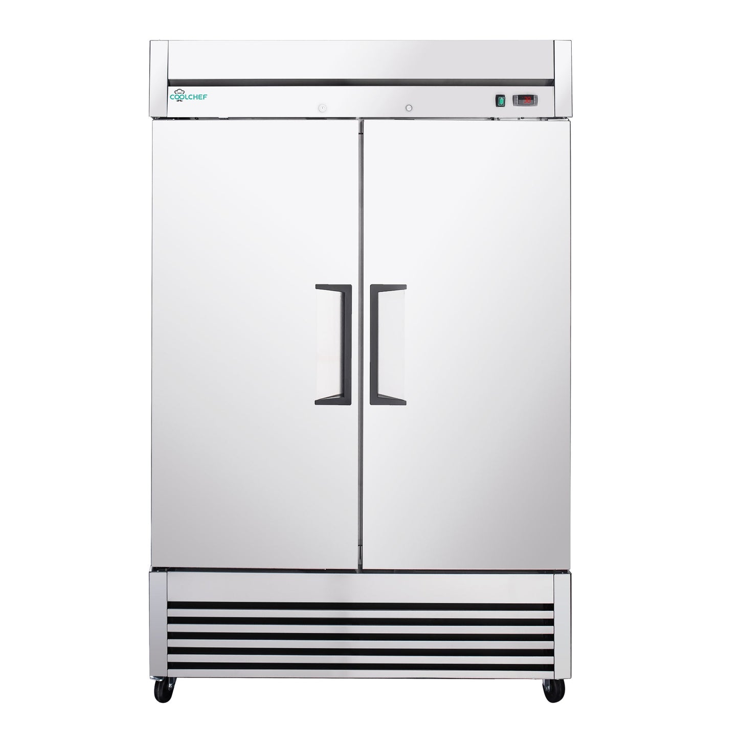 54" Commercial Refrigerator 49 Cu.Ft Stainless Steel 2 Door Reach-In Fridge