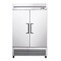 54" Commercial Refrigerator 49 Cu.Ft Stainless Steel 2 Door Reach-In Fridge