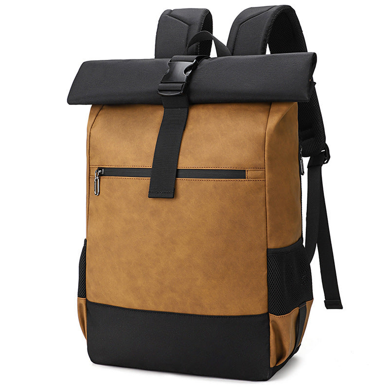 Mens Casual Versatile Backpack Outdoor Waterproof Laptop Bag Large-capacity Travel And College Schoolbag