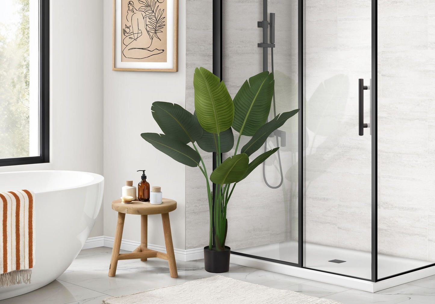 44" Tall Artificial Bird Of Paradise Tree