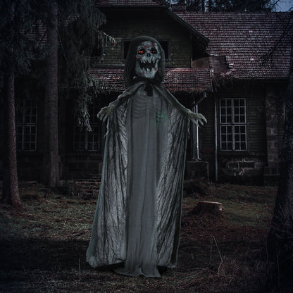 74" Animated Skeleton Witch of the Haunted Hollow