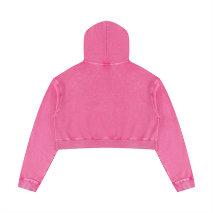 Loki & Ivy Women’s Mineral Washed Crop Hoodie