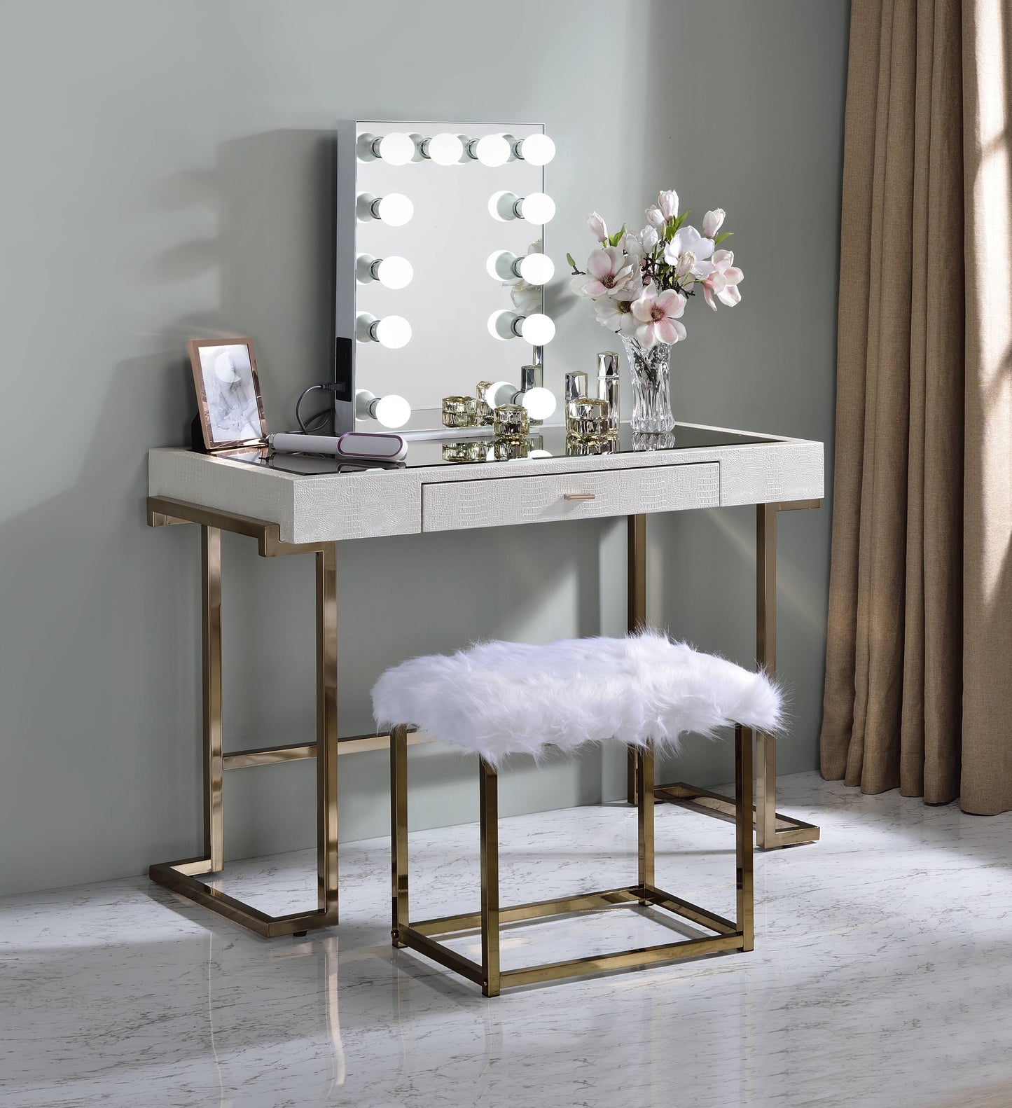 Asa Contemporary Hollywood Vanity Mirror