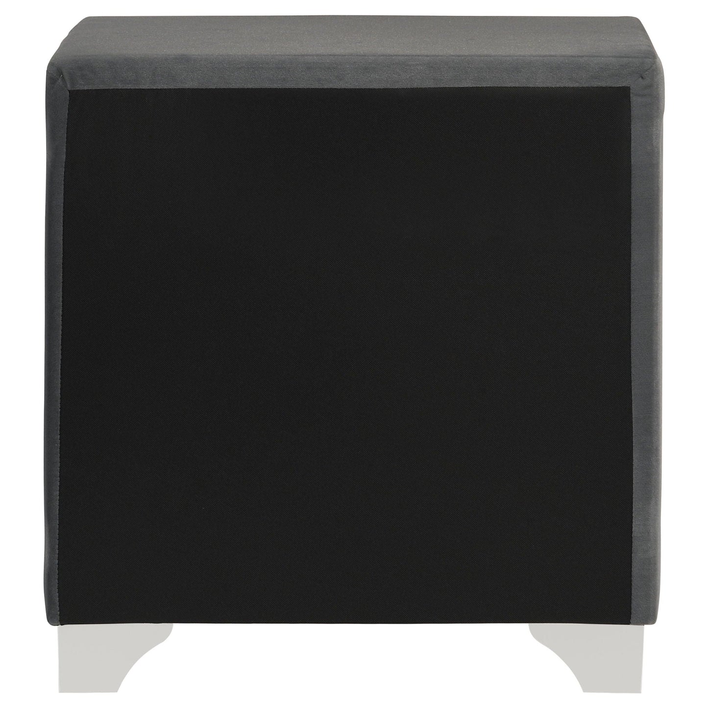 Melody Upholstered 2-drawer Nightstand Grey