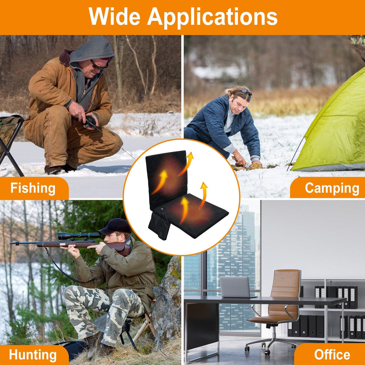 GBruno Portable Heated Seat Cushion