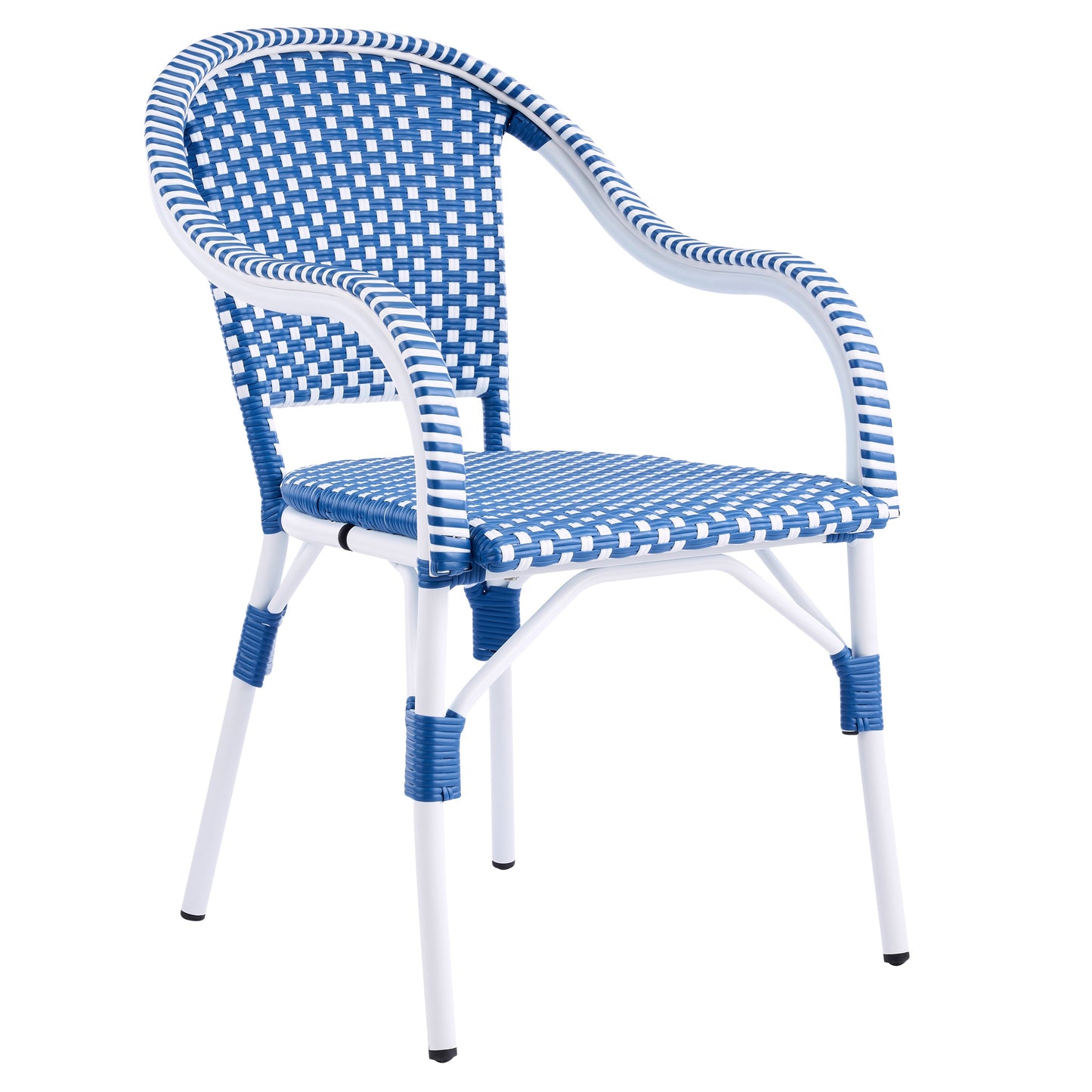 Outdoor Bistro Chairs with Aluminum Frame, Set of 2