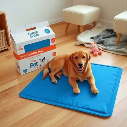 Water-wave-pattern Pet Gel-sponge Cooling Mat