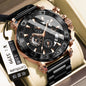 Quartz Watch Waterproof Multifunctional Luminous Fashionable Mens Timepiece