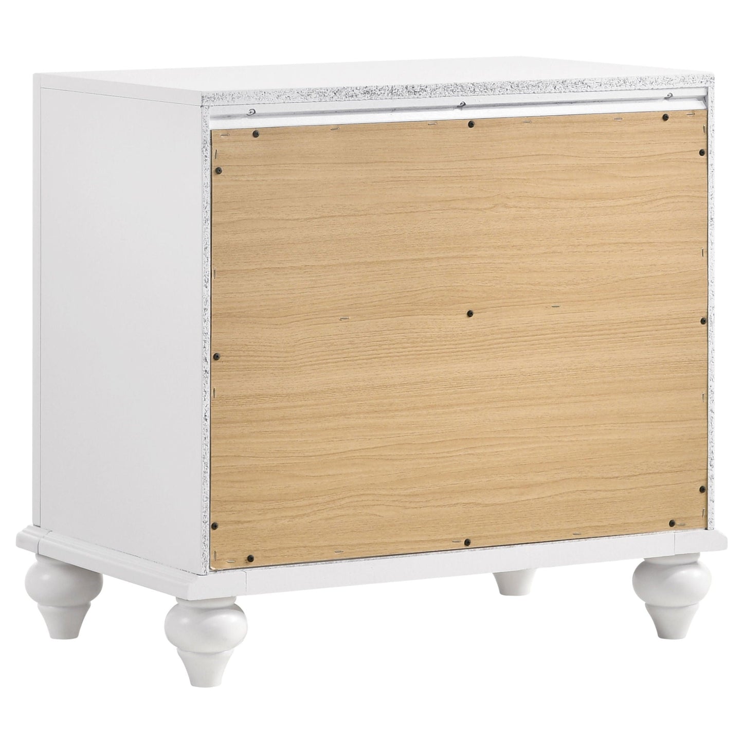 Barzini - 2 Drawer Nightstand Storage - White