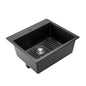 25 Inch Granite Kitchen Sink Top Mount Single Bowl Drop-In Basin for RV Bar