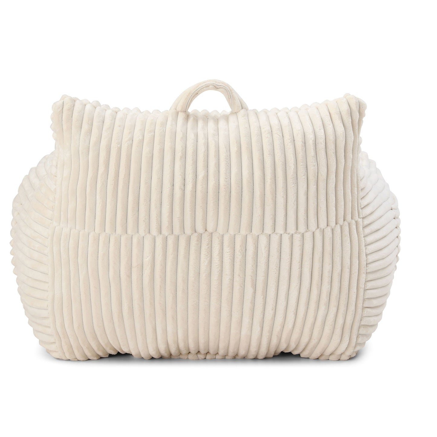 Giant Bean Bag Chair With Armrests And Footstool
