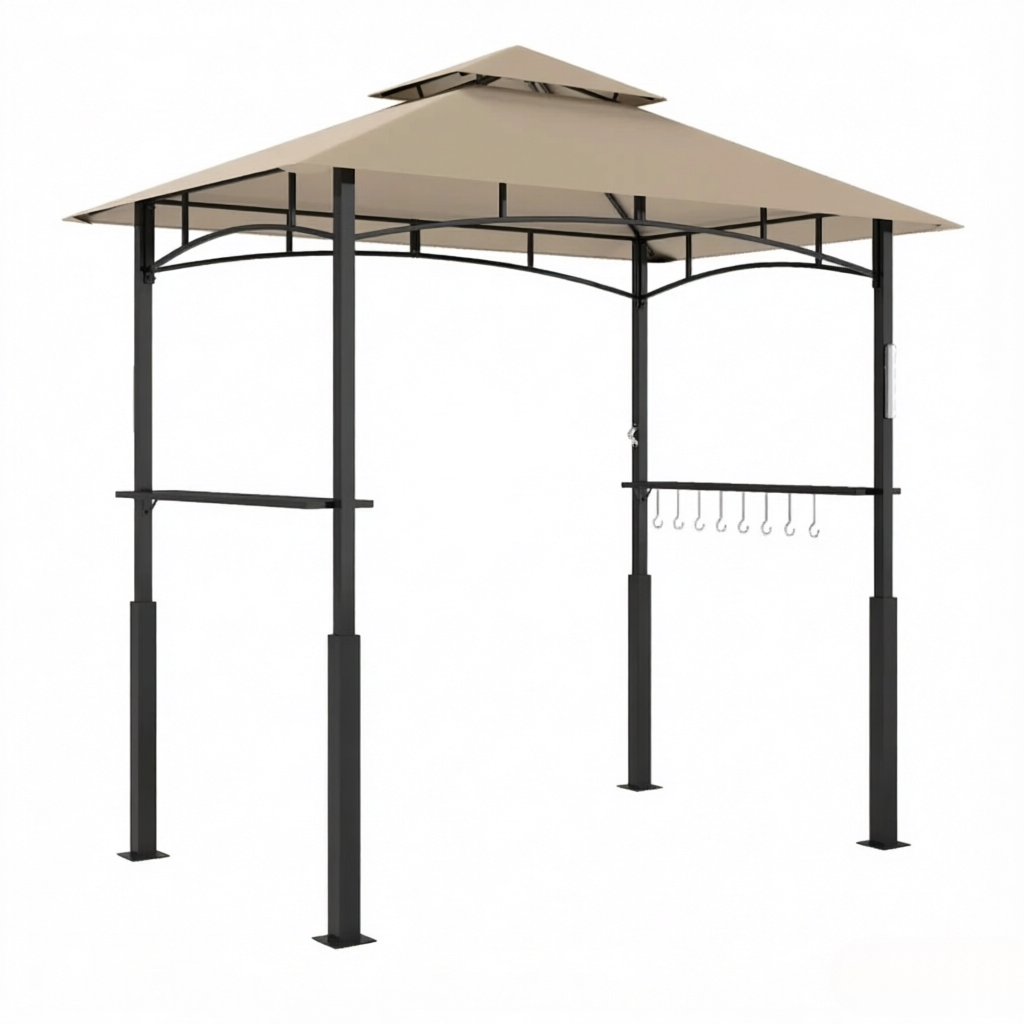 Double-Tiered Barbecue Gazebo Shelter