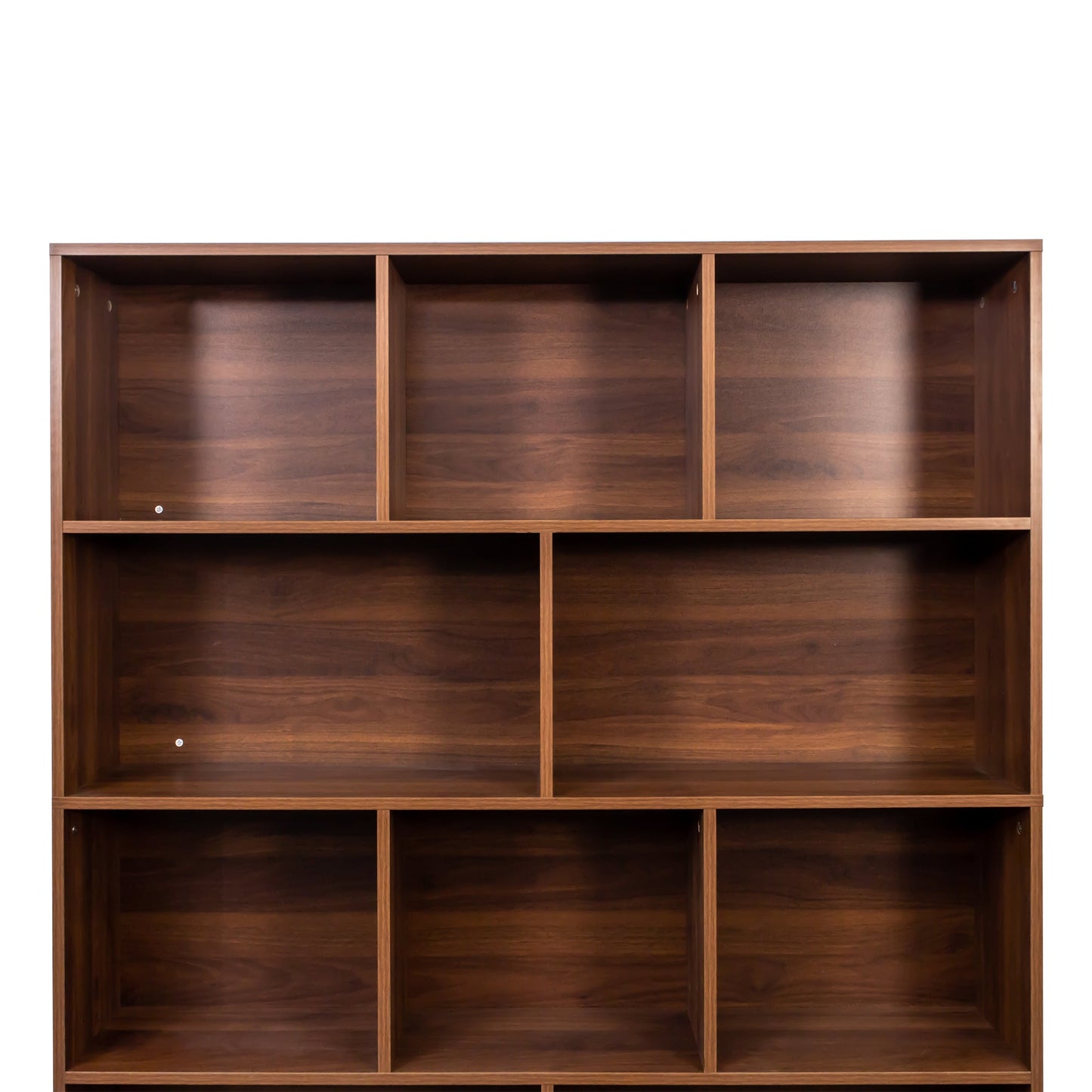 70.87" Tall Bookshelf with 10 Cubes and 3 Doors