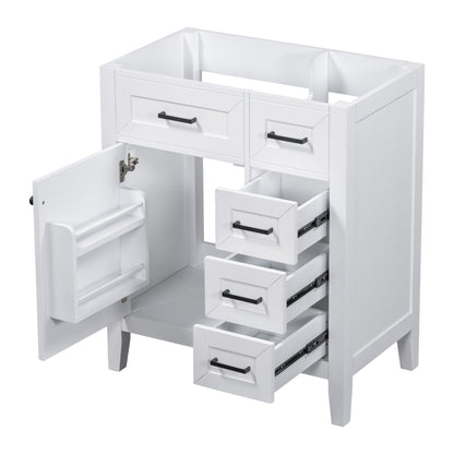 30" Bathroom Vanity Cabinet Base Without Sink
