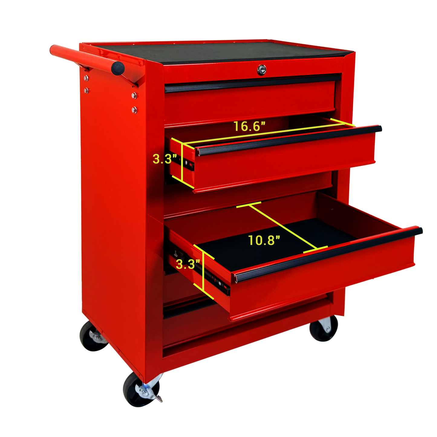 Rolling Metal Tool Chest with 6 Drawers, 20" Steel Storage Cabinet