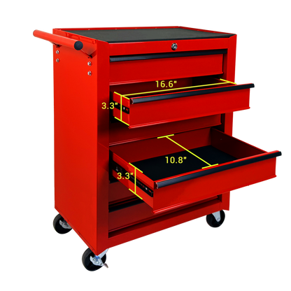 Rolling Metal Tool Chest with 6 Drawers, 20" Steel Storage Cabinet