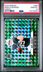 Graded 2024 Panini Mosaic Brock Bowers #286 Green Rookie RC Football Card PSA 10 Gem Mint