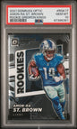 Graded 2021 Panini Donruss Optic Amon-Ra St. Brown #RGK17 Rookie Gridiron Kings Rookie RC Football Card PSA 10 Gem Mint