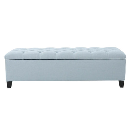 Glouster Contemporary Storage Ottoman with Button Tufted Design