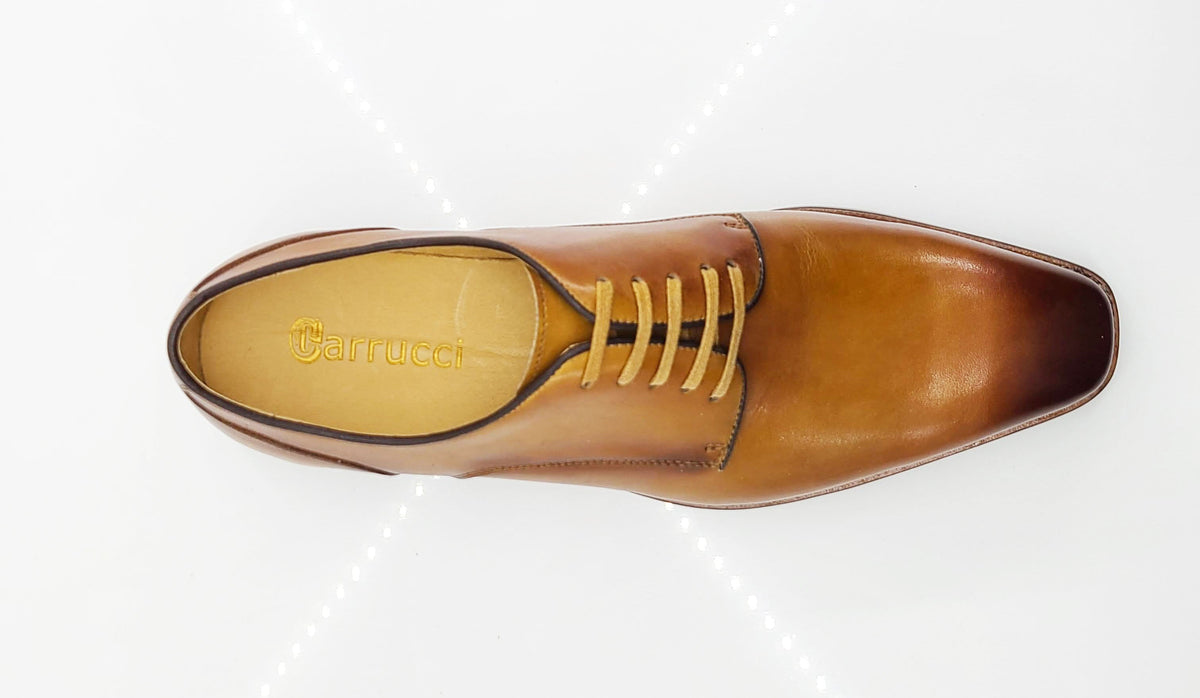 Carrucci Derby Calfskin - Cognac