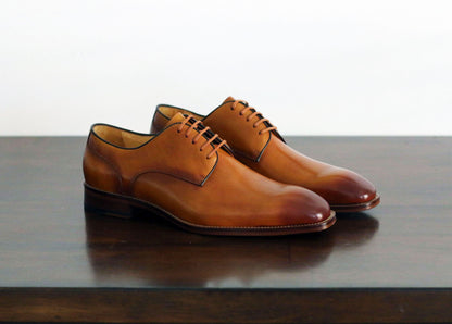 Carrucci Derby Calfskin - Cognac