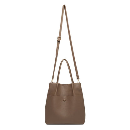 College style tote bag, large capacity tote bag, simple versatile top handle purse, tote shoulder hobo bag