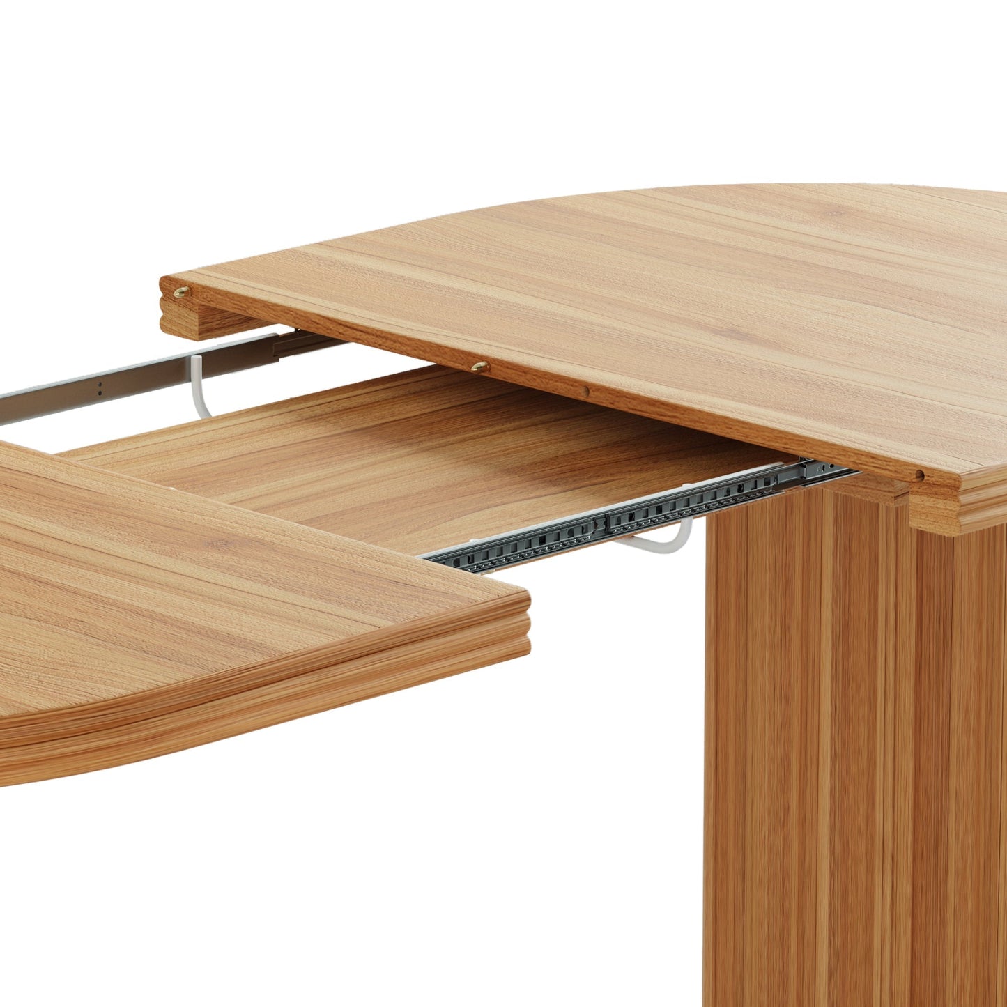 Modern Extendable Dining Table with Removable Extension Leaves