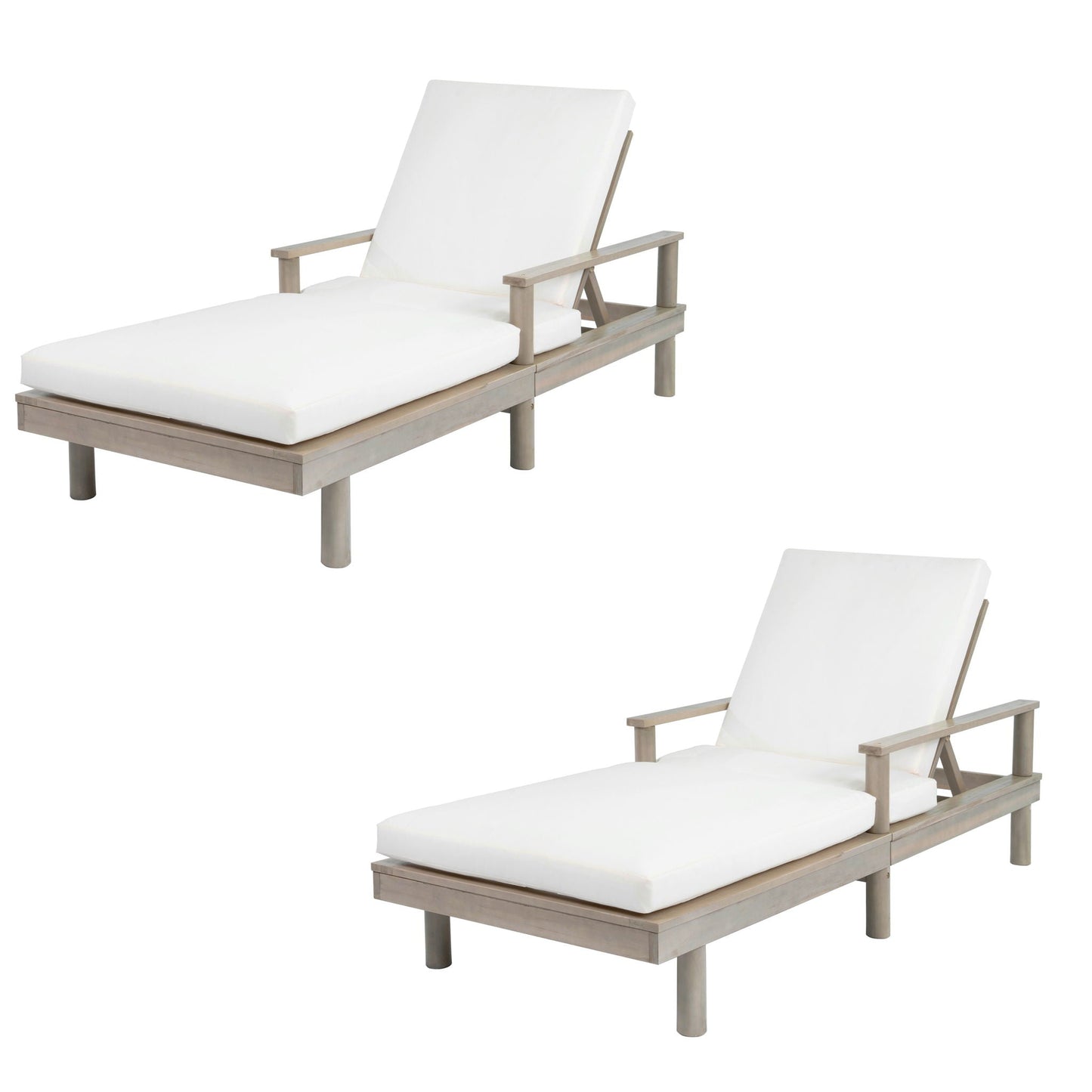 5 Position Adjustable Outdoor Chaise Lounge