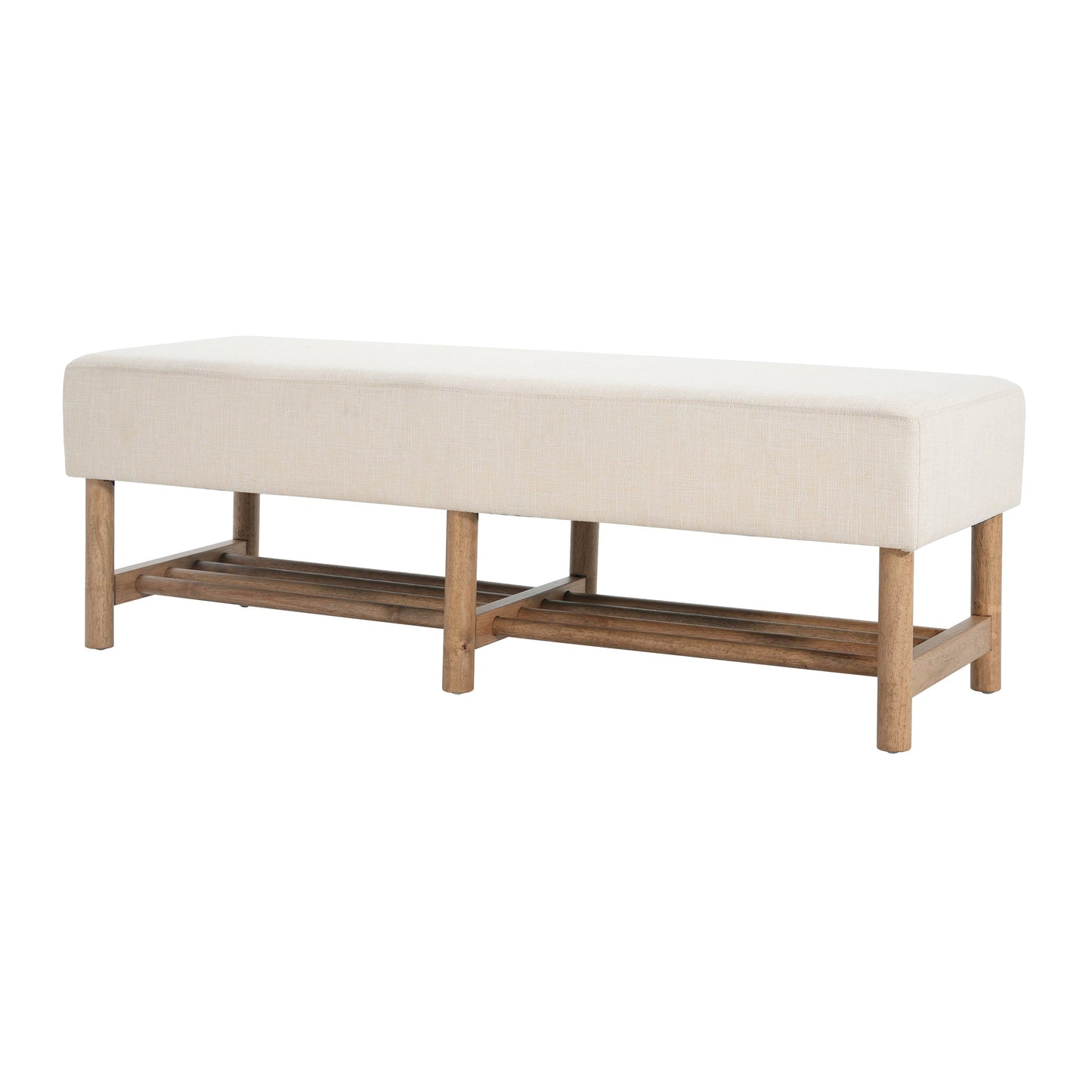 Rectangular Upholstered Storage Bench