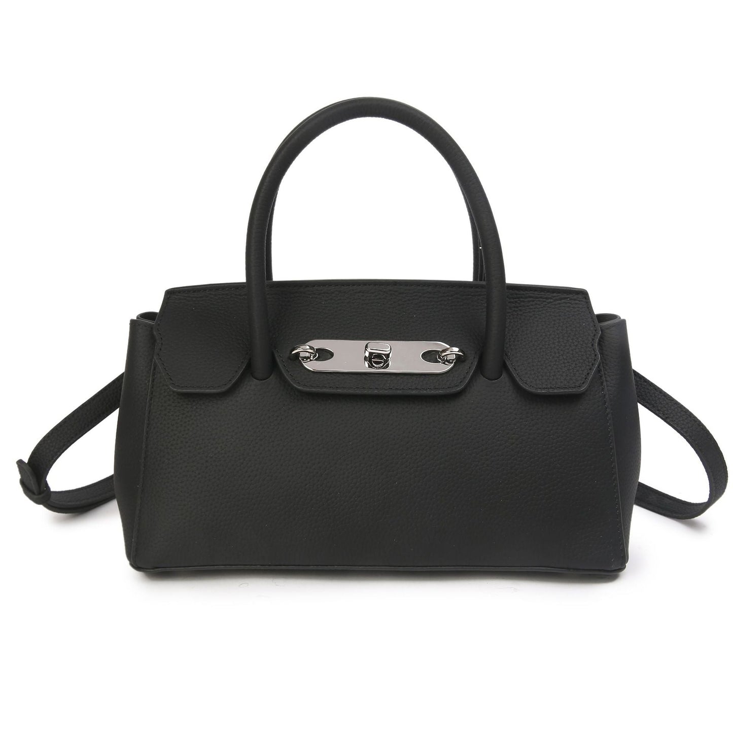 Baidi Leather Women's Bag 2025 New Platinum Bag, Premium Kelly Bag, Top Layer Cowhide Handbag, Shoulder And Crossbody Bag