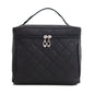 Folding mirror cosmetic bag, large capacity multi-functional toilet bag, travel waterproof storage bag,