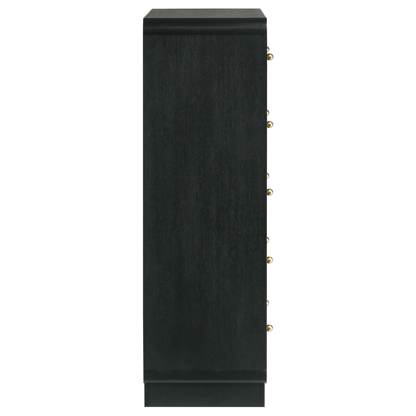 Burton - 5 Drawer Chest Of Drawers - Black