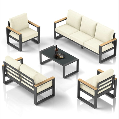 Modern Outdoor Sofa Set With Coffee Table