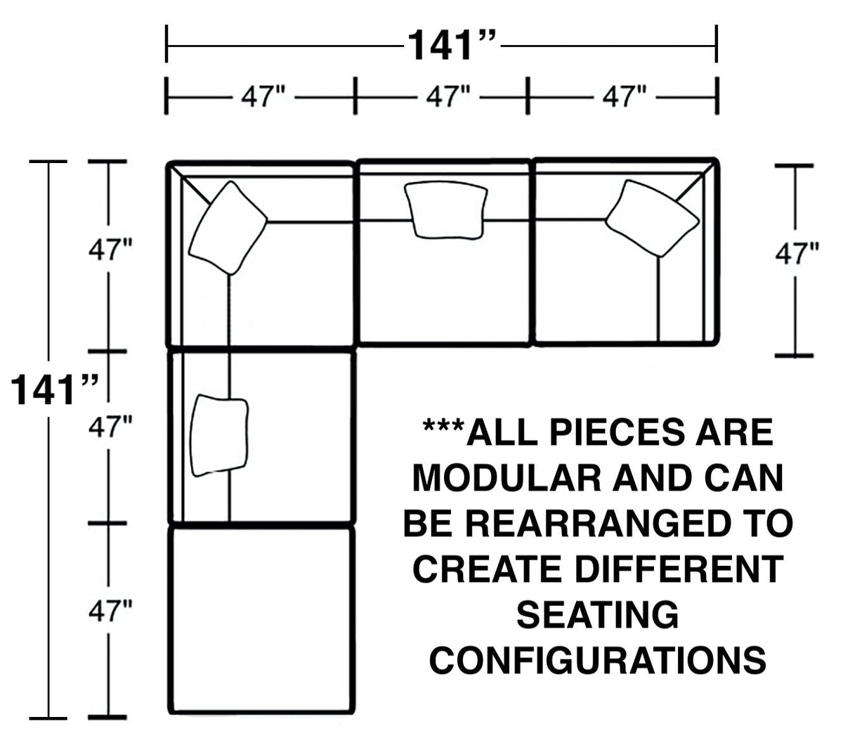 Posh - Modular Sectional And Ottoman