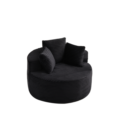 43-Inch Round Corduroy Single Sofa