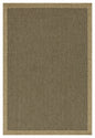 Earth - 5'3" X 7'3" Indoor, Outdoor Area Rug, Polypropylene - Jute / Black